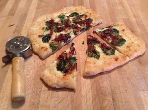 Spinach & Bacon Alfredo Pizza