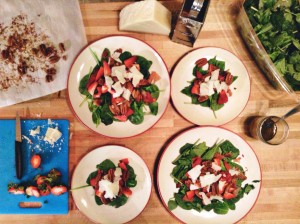 Glazed Pecan & Strawberry Salad