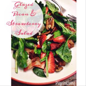 Glazed Pecan & Strawberry Salad