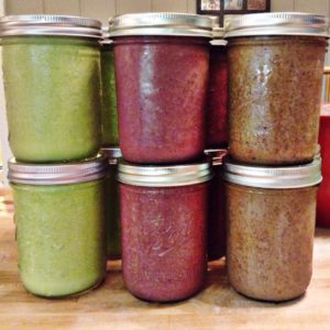smoothies ready to take on a week-long camping trip
