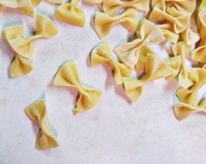 fresh bowtie pasta