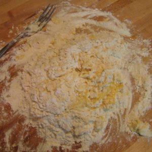 making pasta dough