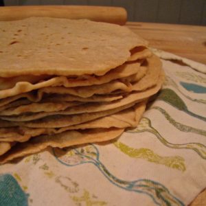 homemade soft whole wheat tortillas