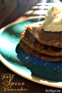 A batch of delicious spiced pancakes is the perfect way to jump into a new Fall season! Top them with maple syrup and fresh whipped cream for an amazing breakfast treat!