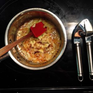 caramelized onions and garlic
