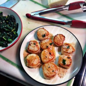 pan seared scallops