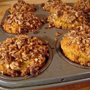 Pumpkin Pecan Brown Butter Muffins