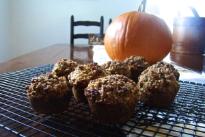 Pumpkin Pecan Brown Butter Muffins