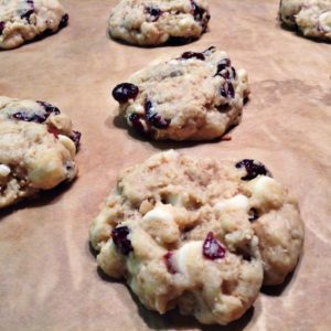 White Chocolate & Cranberry Cookies