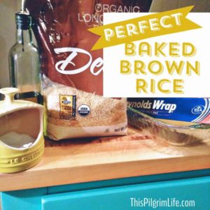 Perfect Baked Brown Rice