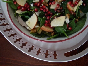 Pomegranate Salad with Cinnamon Maple Vinaigrette