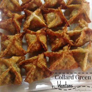 Collard Green Wontons