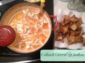 Collard Green Wontons