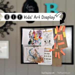 DIY Kids' Art Display