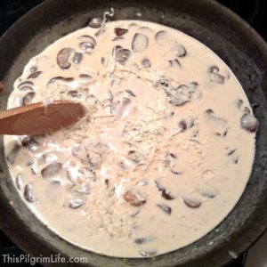 White Wine Creamy Mushroom Sauce