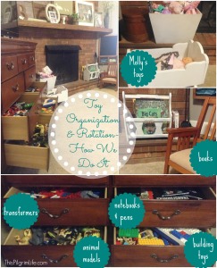 organizing and rotating toys