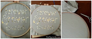 Easy Hoop Art Tutorial