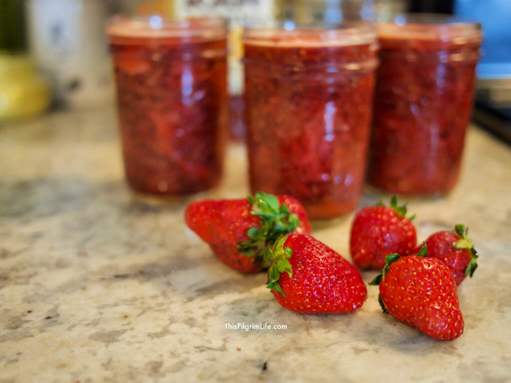 Chia seed jam is so quick and easy to make, is super healthy, and so tasty too!  Only three ingredients and fifteen minutes!