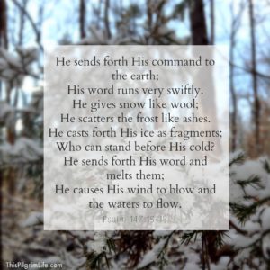 Who Sends the Snow? {Teaching our children about God's control and love in the weather}