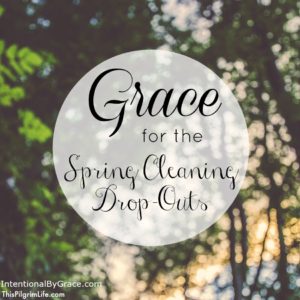Grace for the Spring Cleaning Drop-Outs