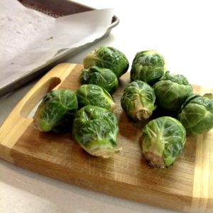 Simple Roasted Brussels Sprouts- an easy and delicious way to prepare Brussels sprouts in just twenty minutes.
