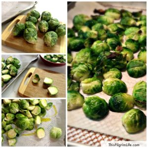 Simple Roasted Brussels Sprouts- an easy and delicious way to prepare Brussels sprouts in twenty minutes or less, perfect for weeknight meals!
