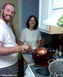 Jeff and his mom.