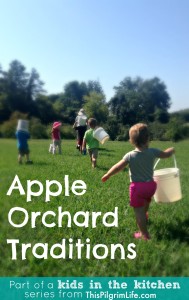 "Kids in the Kitchen" extends to apple orchards too!