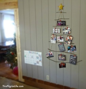 Christmas home tour & DIY rustic Christmas card holder