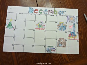 Make a countdown calendar with your kids this holiday season so they can see when all the special events are going on! (and stop asking every few minutes!)