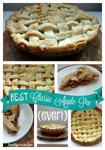 Often the best things are simple and classic. This apple pie has been perfected from much practice and is the BEST APPLE PIE EVER!