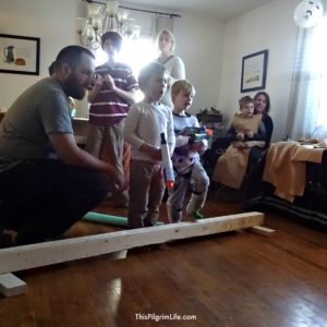 This weekend we celebrated my son's fourth birthday with a Star Wars Jedi Training party. He and several of his friends practiced their light saber skills, droid building skills, and more during the simple birthday party.