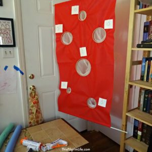 This weekend we celebrated my son's fourth birthday with a Star Wars Jedi Training party. He and several of his friends practiced their light saber skills, droid building skills, and more during the simple birthday party.