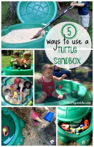 Turtle sandboxes are not only for sand! Check out these simple ways to repurpose a common toy! 