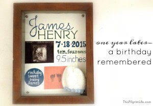 A year ago we unexpectedly lost our baby at twenty-two weeks. Today we remember his birthday and look back on how God has been with us through it all.