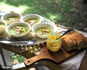not just a soup with a dash of broccoli to go along with the heaps of milk and cheese. The broccoli is the star, and the green is boosted by the addition of