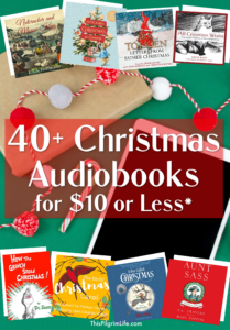 Enjoy more holiday spirit this season by listening to Christmas audiobooks! This collection includes audiobooks for all ages, for advent listening, and just for fun. Plus, almost all of the audiobooks are less than $10!  