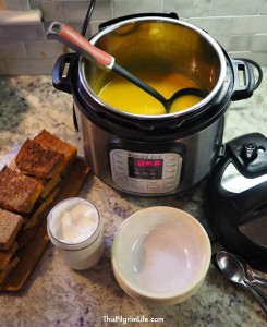 This quick and easy recipe for Instant Pot butternut squash apple soup is sure to become a family favorite. It's healthy, frugal, and so delicious! 