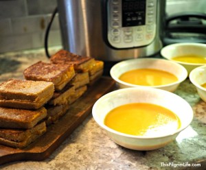 This quick and easy recipe for Instant Pot butternut squash apple soup is sure to become a family favorite. It's healthy, frugal, and so delicious!