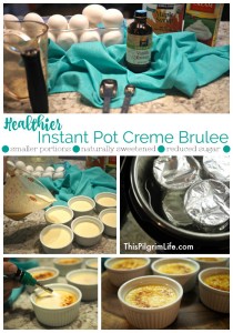 This Instant Pot crème brûlée is AMAZING! You can't even tell that it is naturally sweetened and has a reduced sugar content!