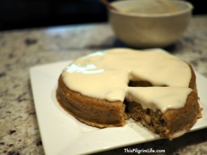 Delicious, gluten-free, and reduced-sugar apple brownies mixed in a blender and cooked in just fifteen minutes in an Instant Pot!