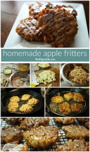 Delicious homemade apple fritters, slightly healthified, and ready in thirty minutes!
