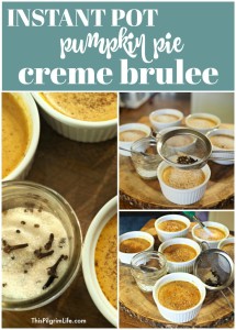 Instant Pot pumpkin pie creme brûlée is so quick and easy to make, and is an AMAZING Fall treat!