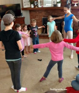 Lots of dancing fun with friends at this sweet and simple ballet birthday party!