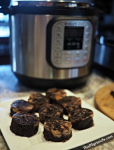 A delicious, healthier twist on Instant Pot brownies! Rich, chocolate brownies with a hint of coconut and swirls of almond butter. Conveniently and easily cooked in your Instant Pot.