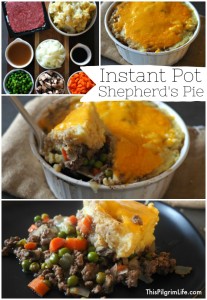Rich and filling Instant Pot shepherd's pie! No heating up your kitchen or cleaning up multiple pots and pans!