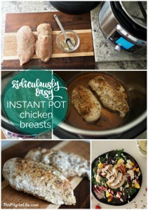 This method for Instant Pot chicken breasts is so quick and easy, and super versatile too!