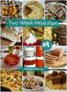 My meal plan for breakfast, lunch, and dinner for the next two weeks!