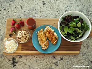 This strawberry balsamic vinaigrette is the PERFECT summer salad dressing! Even better if you make it with farm or garden fresh strawberries!
