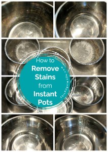 This is my favorite way to remove stains from Instant Pots! In ten minutes or less, my pot can be sparkly and stain-free!